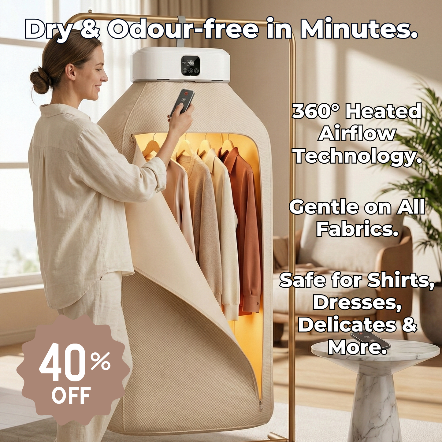 NovaDry™ Smart Warm-Air Clothes Dryer