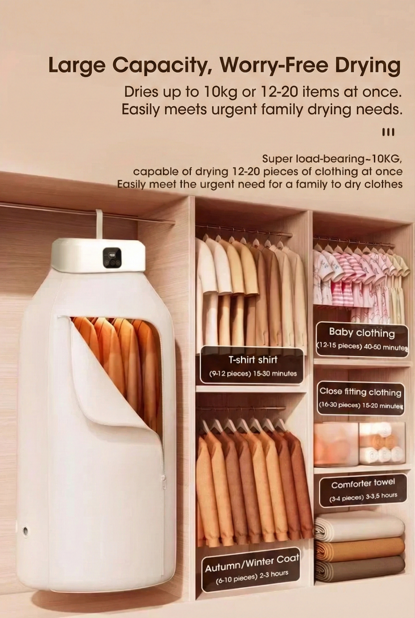 NovaDry™ Smart Warm-Air Clothes Dryer